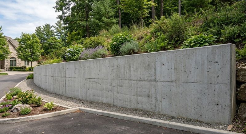 Retention Wall Installation in Aiken, SC