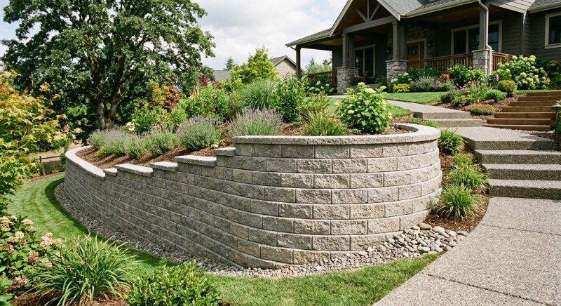 Retaining Wall Installation in Sonoma County, CA