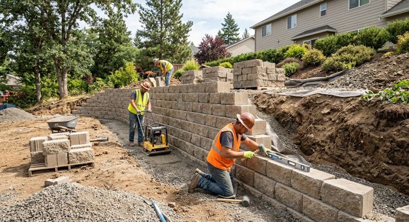 Retention Wall Construction in Ocala, FL